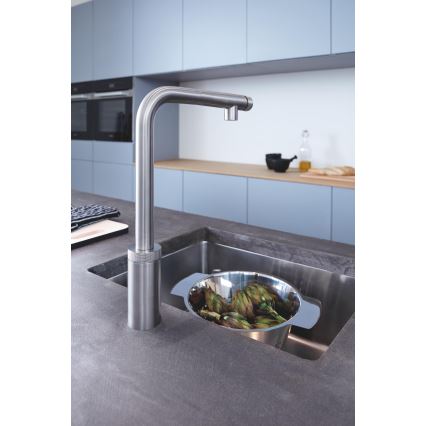 GROHE 31613DC0 - Mitigeur de cuisine A SmartControl en acier inoxydable