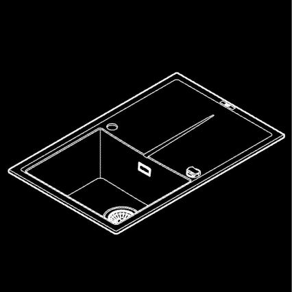 GROHE 31639AP0 - Évier composite K400 780 × 500 mm, noir