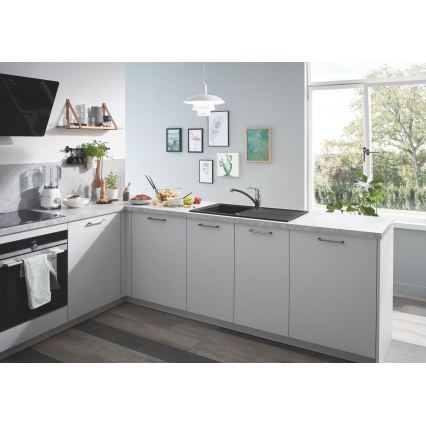 GROHE 31640AP0 - Évier composite K400 860 × 500 mm granit/noir