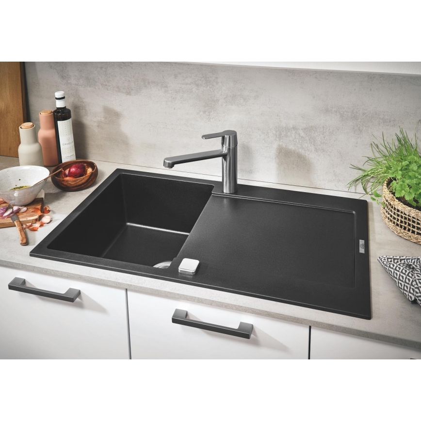 GROHE 31644AP0 - Évier K500 860 × 500 mm granit/noir