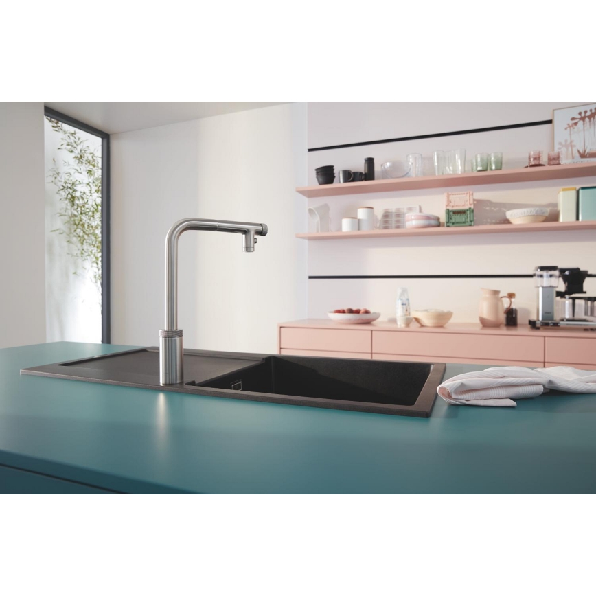 GROHE 31645AP0 - Évier composite K500 1000 × 500 mm noir