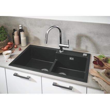 GROHE 31649AP0 - Évier composite K500 860 × 500 mm noir