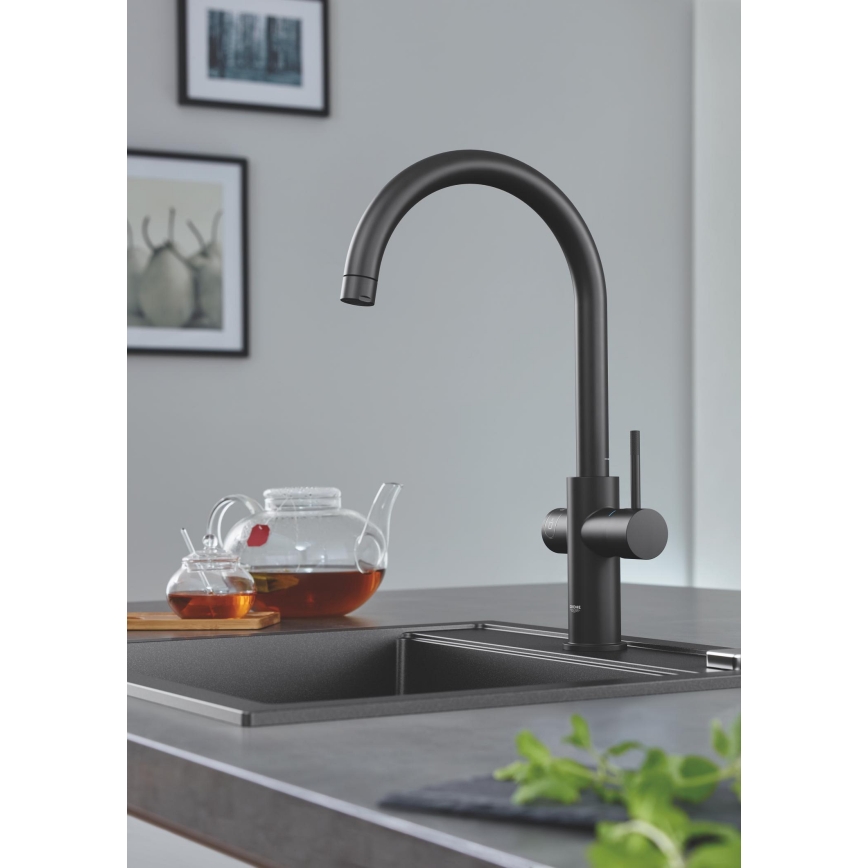 GROHE 31651AP0 - Évier composite K700 560 × 510 mm noir