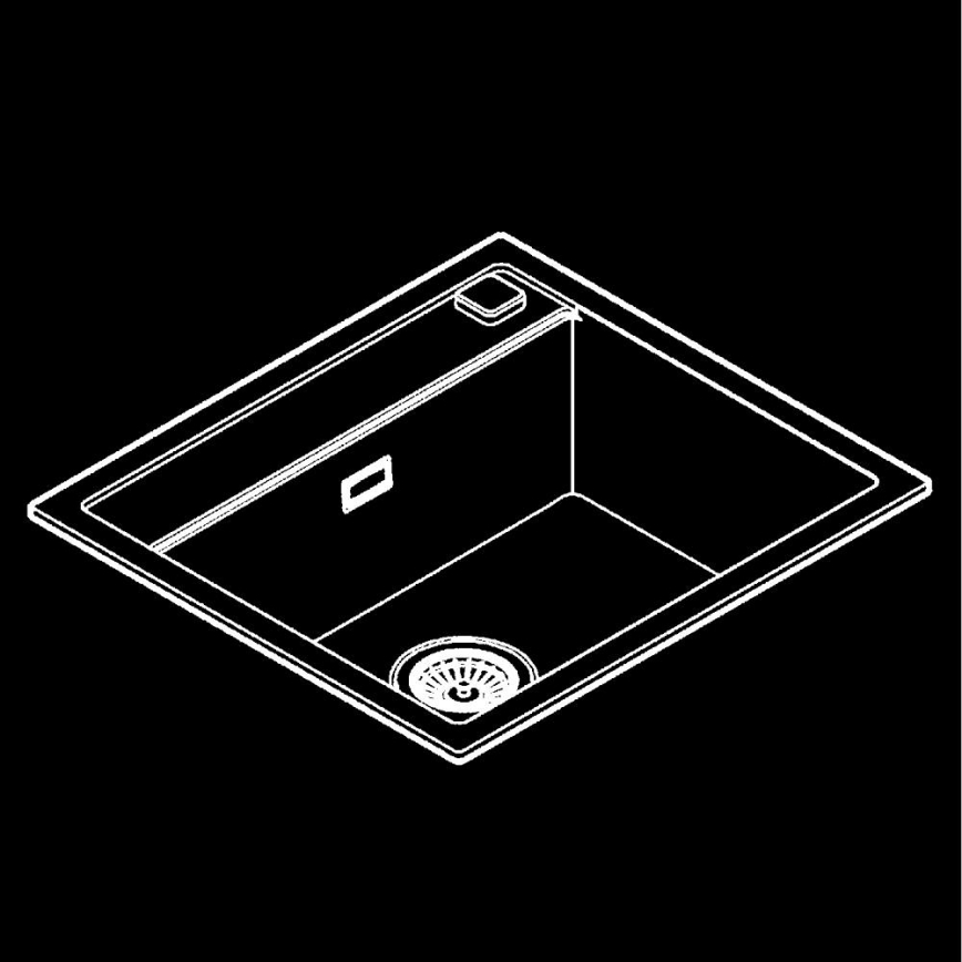 GROHE 31651AP0 - Évier de cuisine K700 560 × 510 mm en granit noir