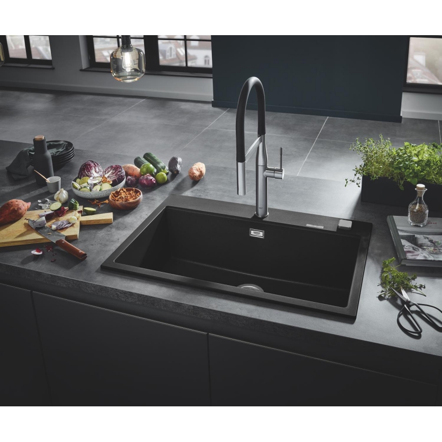GROHE 31652AP0 - Évier composite K700 780 × 510 mm noir