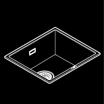 GROHE 31653AP0 - Évier composite K700U 457 × 406 mm noir