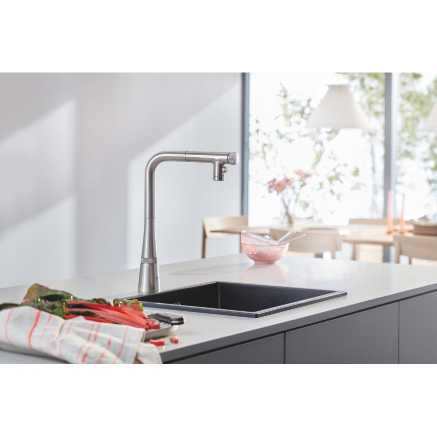 GROHE 31653AP0 - Évier composite K700U 457 × 406 mm noir