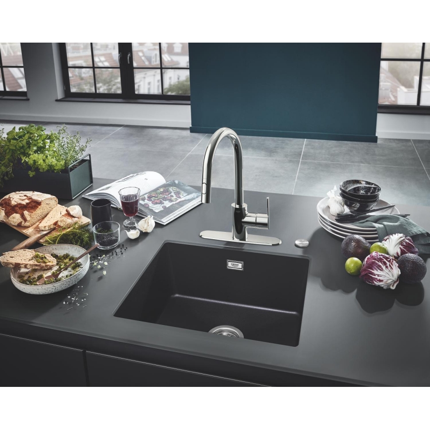 GROHE 31654AP0 - Évier composite K700U 533 × 457 mm noir