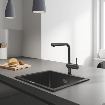 GROHE 31654AP0 - Évier composite K700U 533 × 457 mm noir