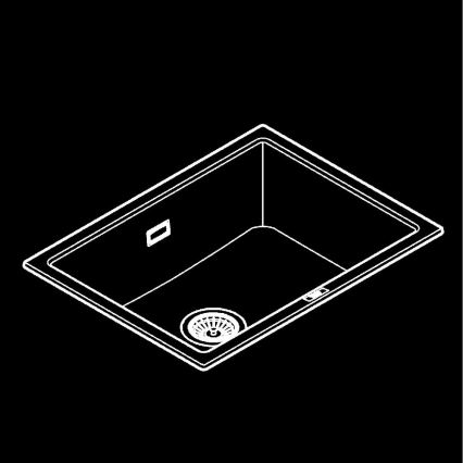 GROHE 31655AP0 - Évier en composite K700U 610 × 460 mm noir