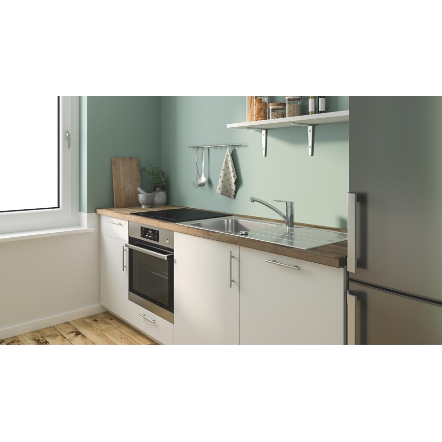 GROHE 31685000 - Mitigeur d'évier STARTECO, chrome brillant