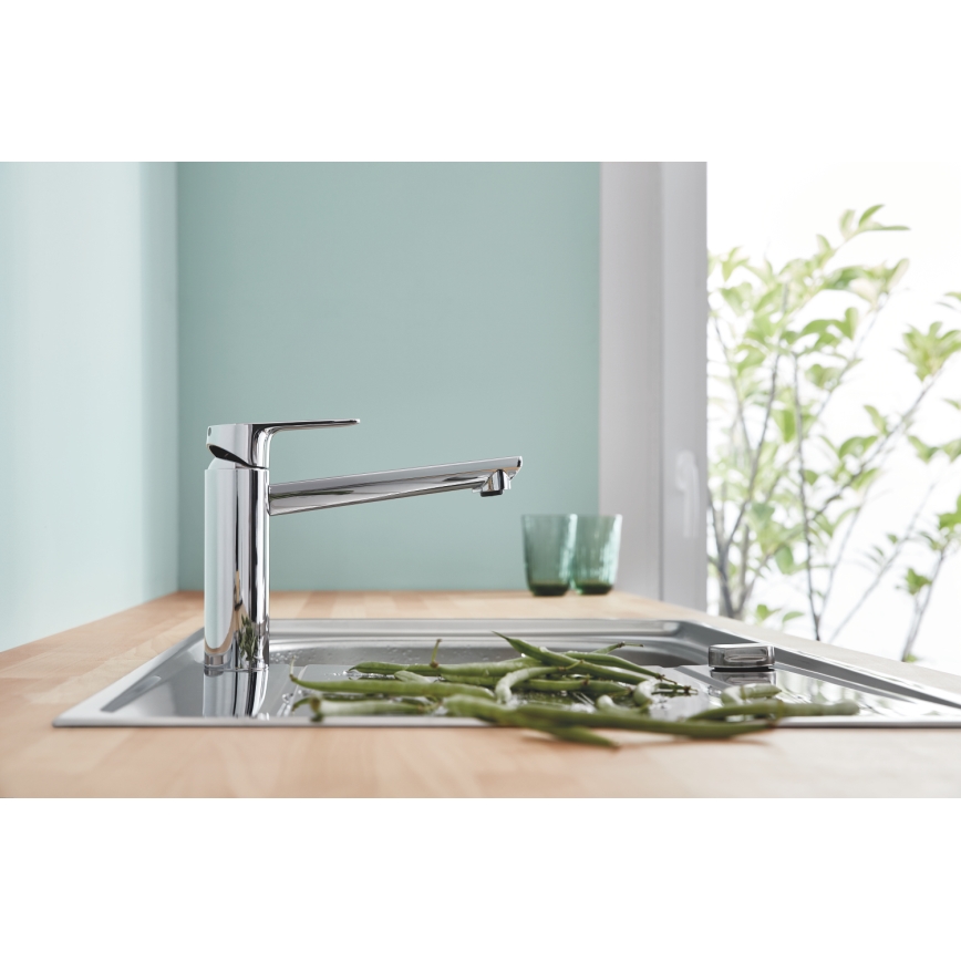 GROHE 31693000 - Mitigeur d'évier BAUEDGE 193 mm, chrome brillant
