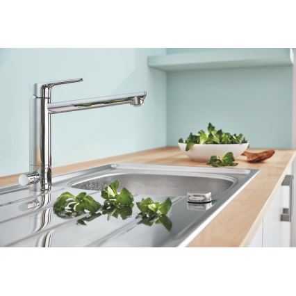 GROHE 31696000 - Mitigeur d'évier BAUEDGE chrome brillant