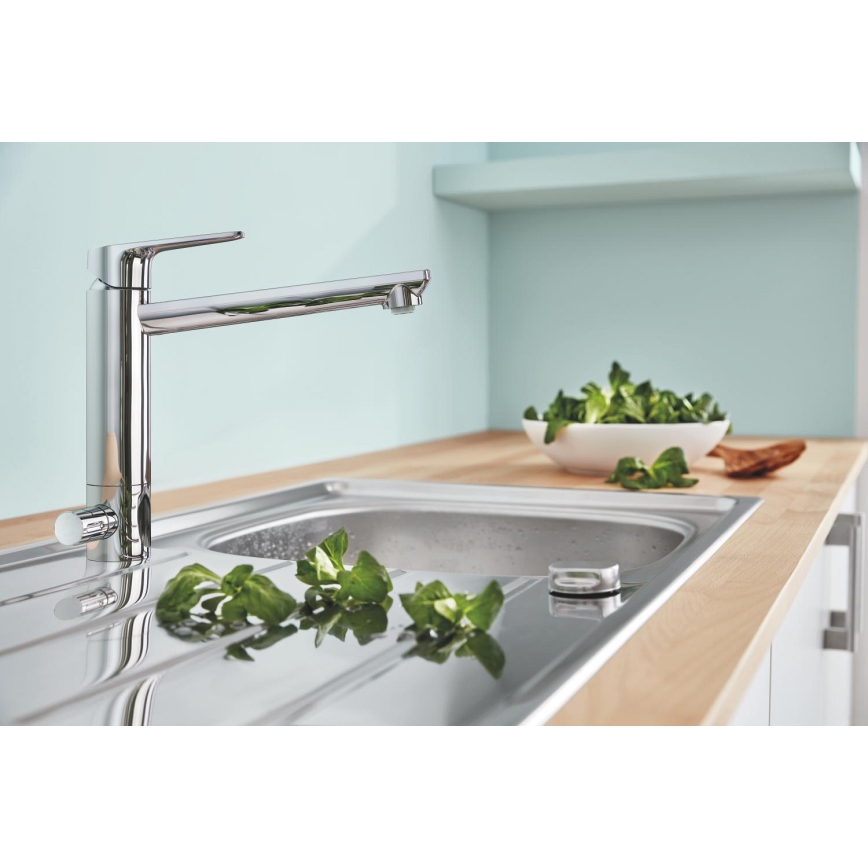 GROHE 31696000 - Mitigeur d'évier BAUEDGE chrome brillant