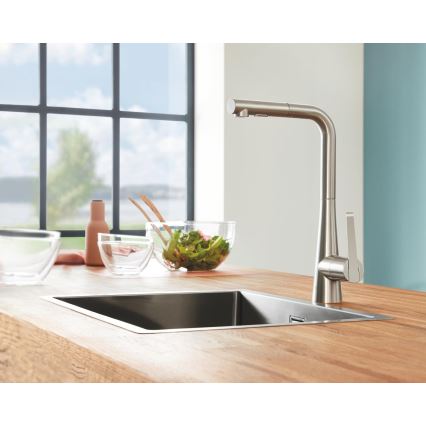 GROHE 31726SD0 - Évier de cuisine K700 550 × 450 mm en acier inoxydable