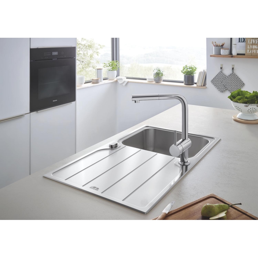 GROHE 32168000 - Mitigeur pour évier A, finition chrome brillant