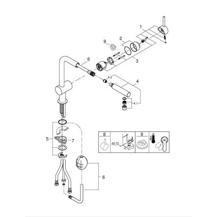GROHE 32168DC0 - Mitigeur d'évier A en inox