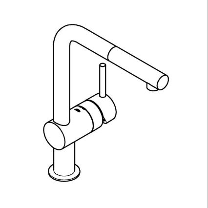 GROHE 32168DC0 - Mitigeur d'évier A en inox