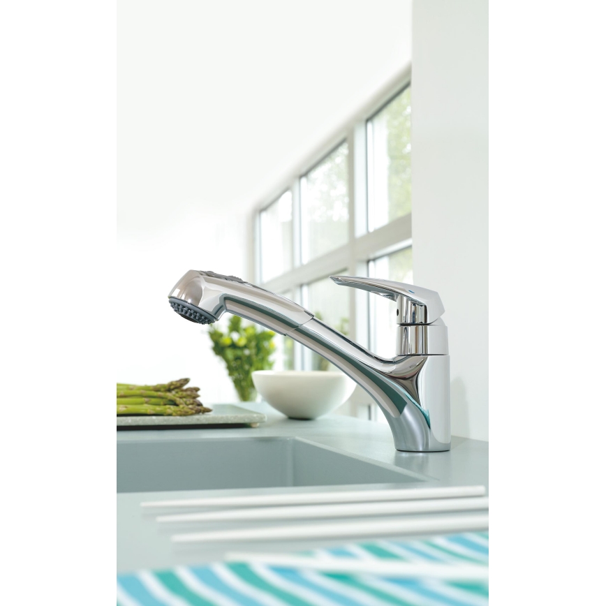 GROHE 32257001 - Mitigeur d'évier EURODISC chromé brillant