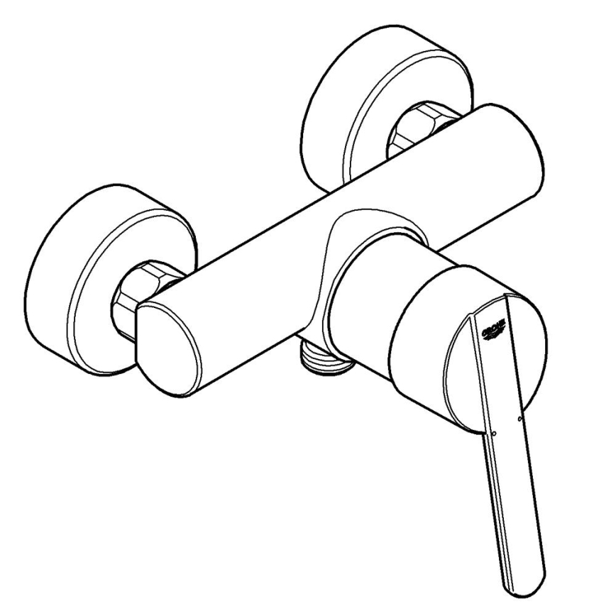 GROHE 32270000 - Mitigeur de douche FEEL DN 15 chrome brillant