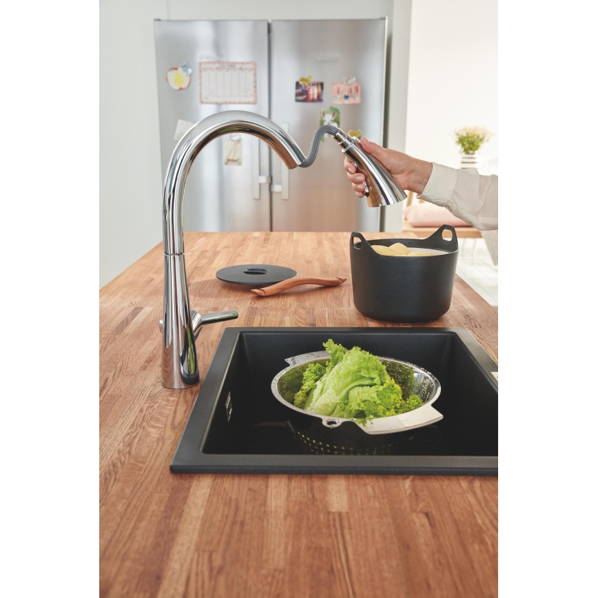 GROHE 32294002 - Mitigeur pour évier ZEDRA 401 mm chrome poli