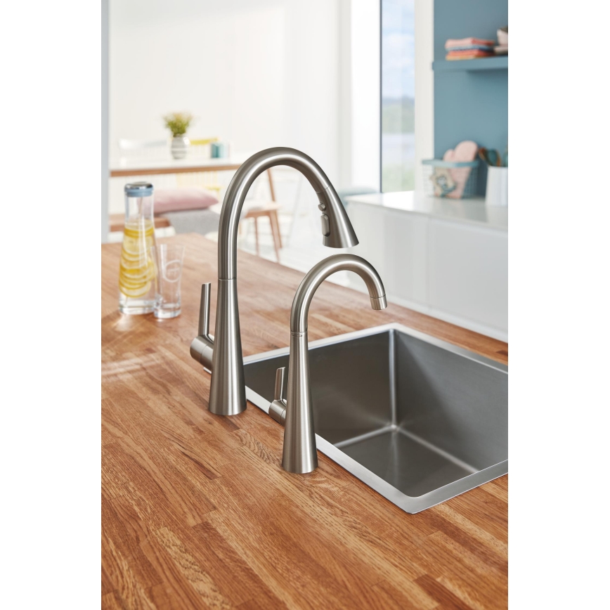 GROHE 32294DC2 - Mitigeur d'évier ZEDRA en acier inoxydable