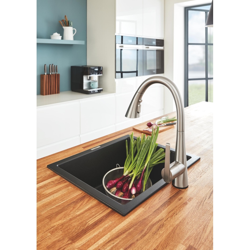 GROHE 32294DC2 - Mitigeur d'évier ZEDRA en acier inoxydable