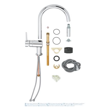 GROHE 32321002 - Mitigeur d'évier A, chrome poli