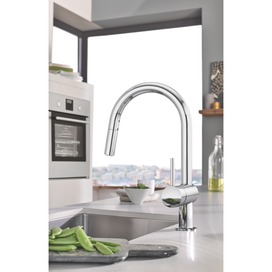 GROHE 32321002 - Mitigeur d'évier A, chrome poli