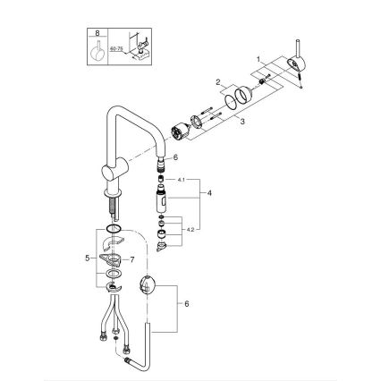 GROHE 32322DC2 - Mitigeur d'évier en inox