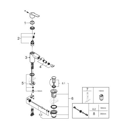 GROHE 325602432 - Mitigeur pour bidet START taille S noir