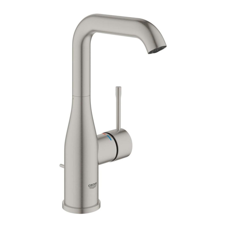GROHE 32628DC1 - Mitigeur pour lavabo ESSENCE, taille L, acier inoxydable