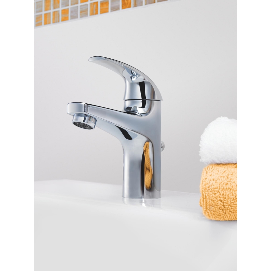 GROHE 32805000 - Mitigeur de lavabo BAUCURVE DN 15 chrome poli