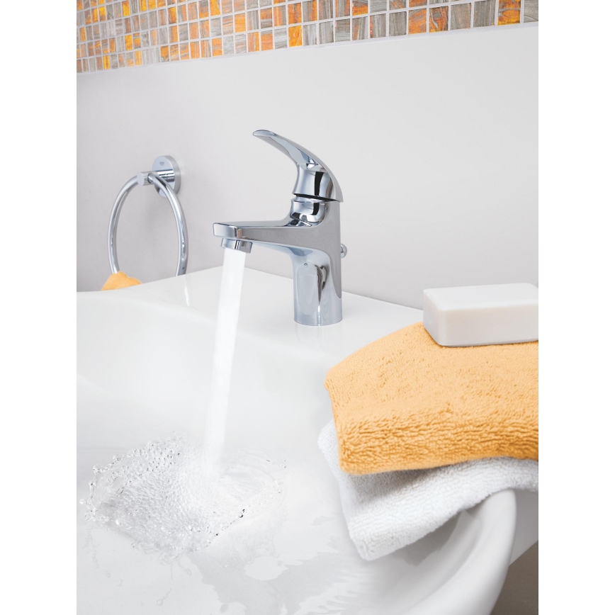 GROHE 32805000 - Mitigeur de lavabo BAUCURVE DN 15 chrome poli