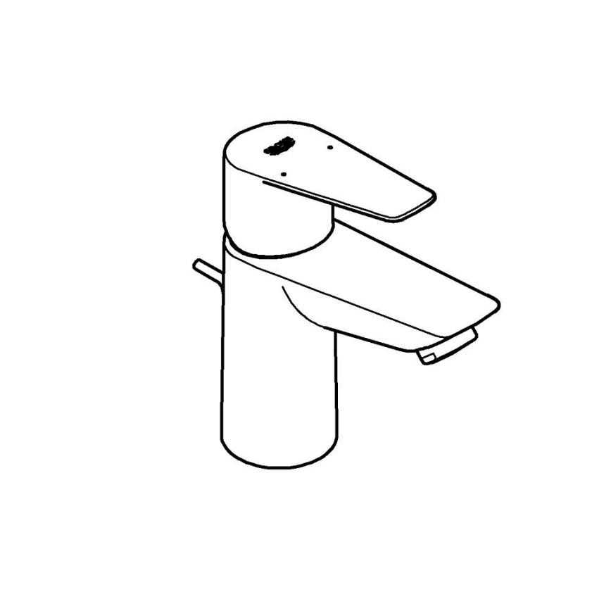 GROHE 32819001 - Mitigeur pour lavabo BAUEDGE 147 mm chromé brillant