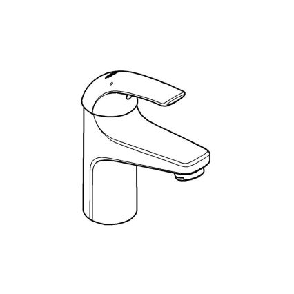 GROHE 32848000 - Mitigeur pour lavabo BAUCURVE chrome brillant