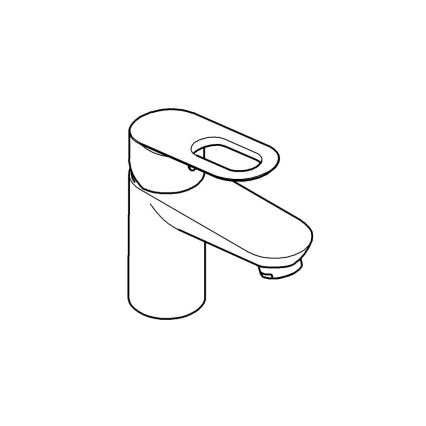 GROHE 32857000 - Vanne d'arrêt BAULOOP DN 15, chrome brillant