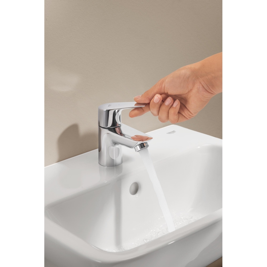 GROHE 32861001 - Mitigeur sur plage BAUEDGE 131 mm chrome brillant