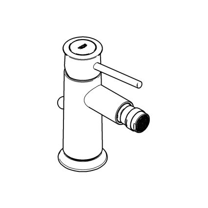 GROHE 32864000 - Mitigeur pour bidet BAUCLASSIC, finition chrome brillant