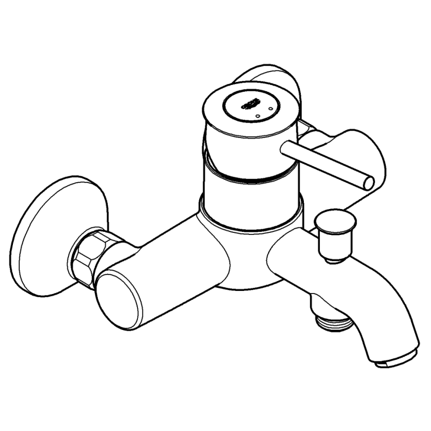 GROHE 32865000 - Mitigeur de baignoire BAUCLASSIC DN 15 chromé brillant