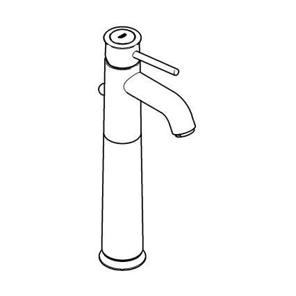 GROHE 32868000 - Mitigeur de lavabo BAUCLASSIC DN 15 chrome poli