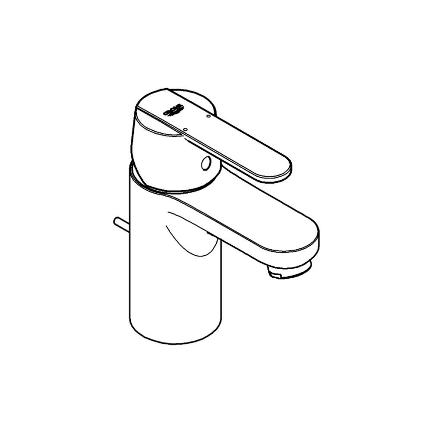 GROHE 32883000 - Mitigeur pour lavabo GET taille S, chrome brillant