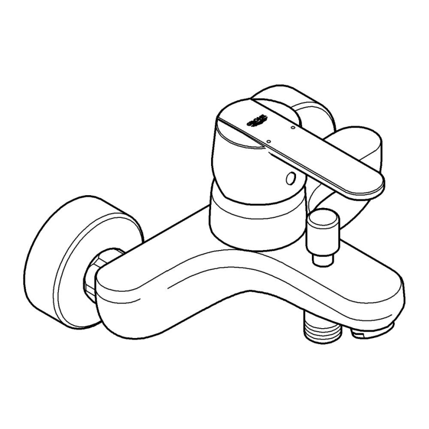 GROHE 32887000 - Mitigeur de baignoire GET DN 15 chromé brillant