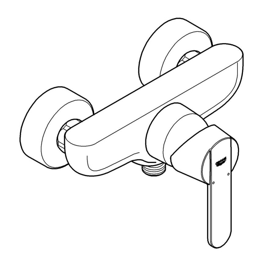 GROHE 32888000 - Mitigeur de douche GET DN 15 chromé brillant