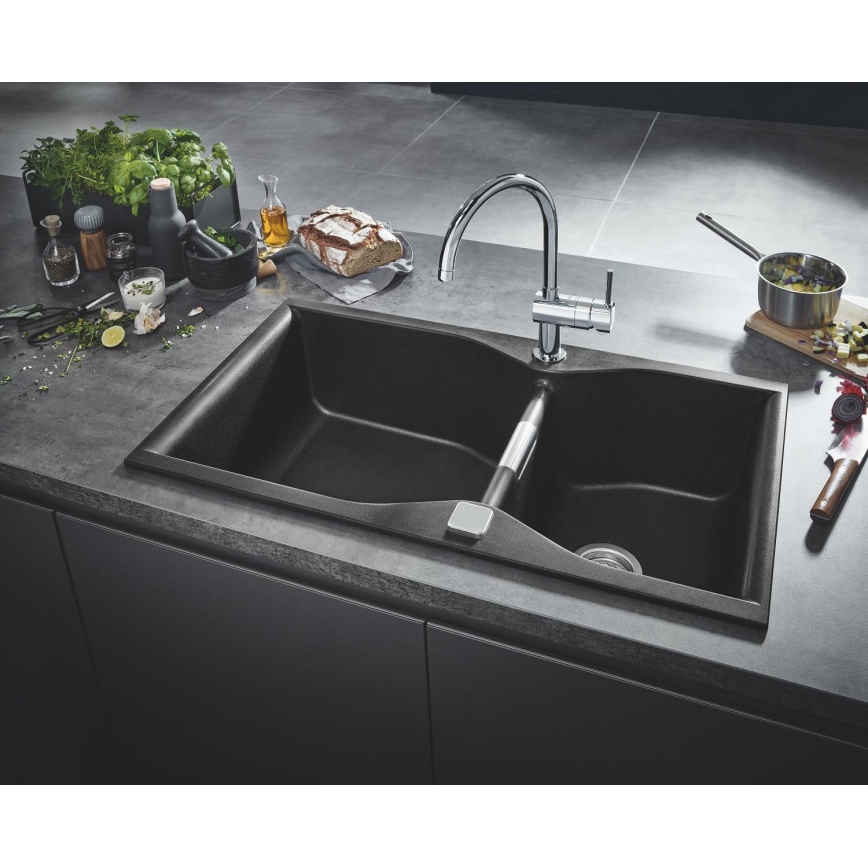GROHE 32917000 - Mitigeur d'évier A 356 mm chrome brillant