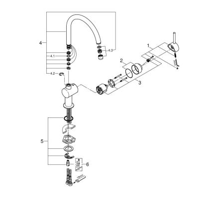 GROHE 32917GN0 - Mitigeur d'évier A doré