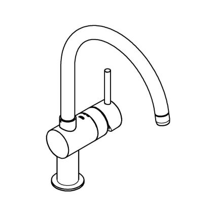 GROHE 32917GN0 - Mitigeur d'évier A doré