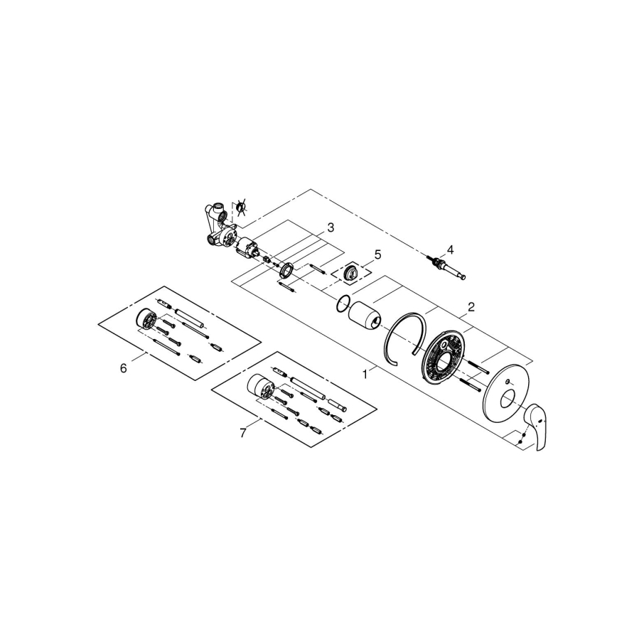 GROHE 33305002 - Mitigeur de baignoire DN 15 chrome brillant