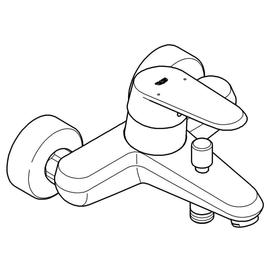 GROHE 33390002 - Mitigeur pour baignoire EURODISC COSMOPOLITAN DN 15 chrome brillant