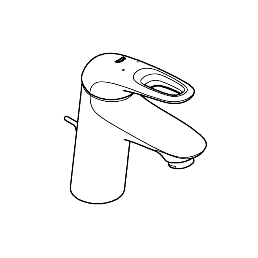 GROHE 33558LS3 - Mitigeur pour lavabo EUROSTYLE taille S blanc